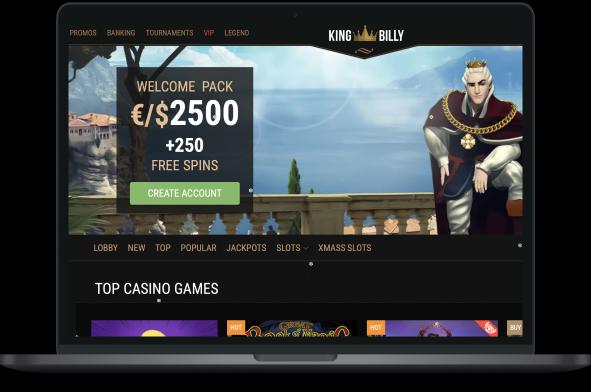 King Billy Casino Desktop